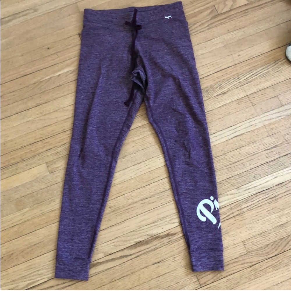 Victoria’s Secret VS Pink Purple Leggings Pants S - Picture 1 of 2